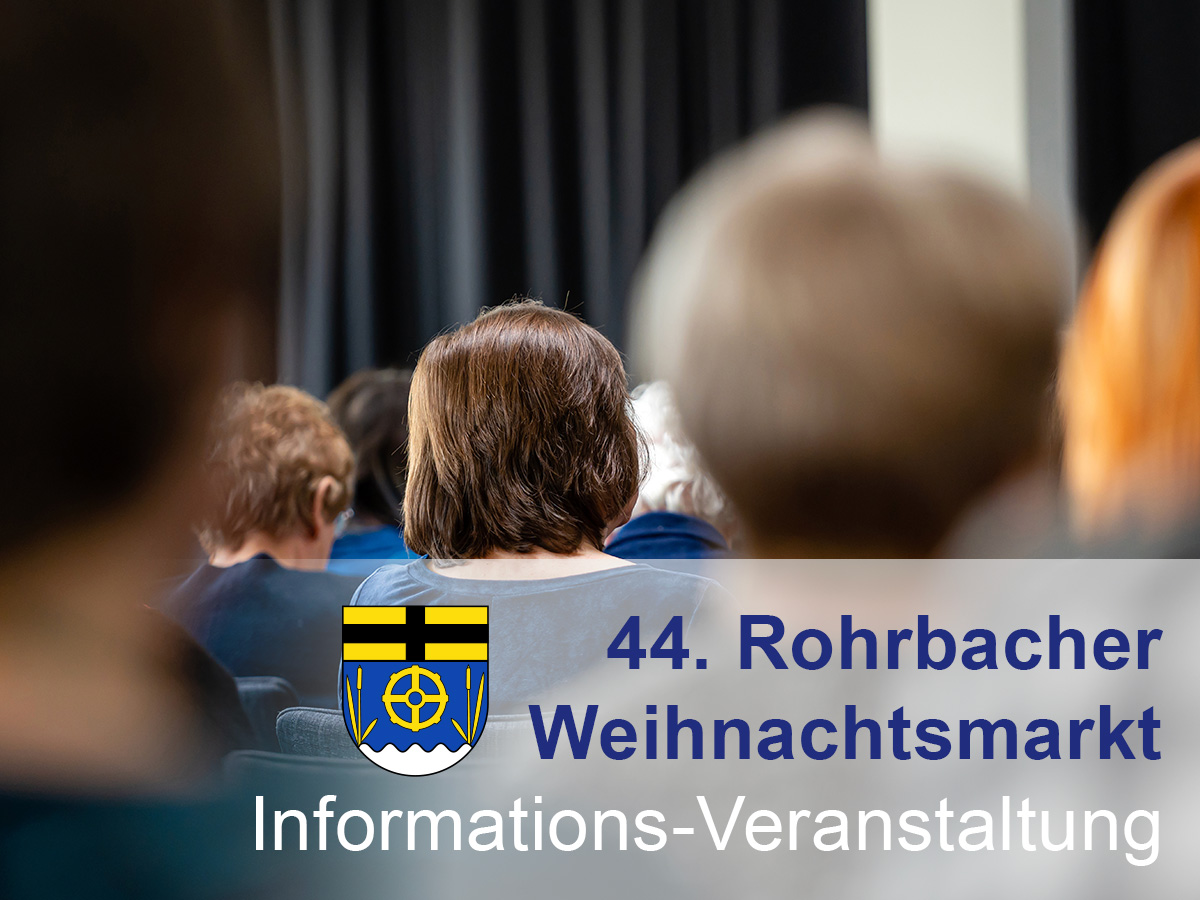 Informationsveranstaltung zum Weihnachtsmarkt in Rohrbach (Saar)