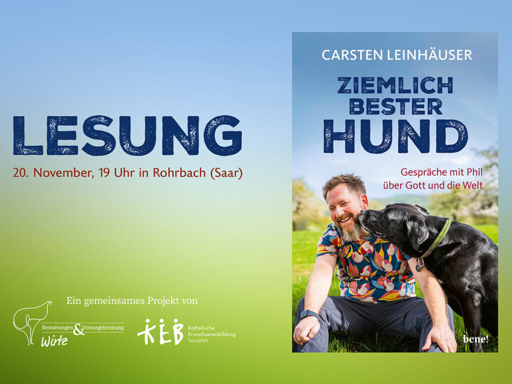 Lesung "Ziemlich bester Hund" mit Carsten Leinhäuser in Rohrbach (Saar)