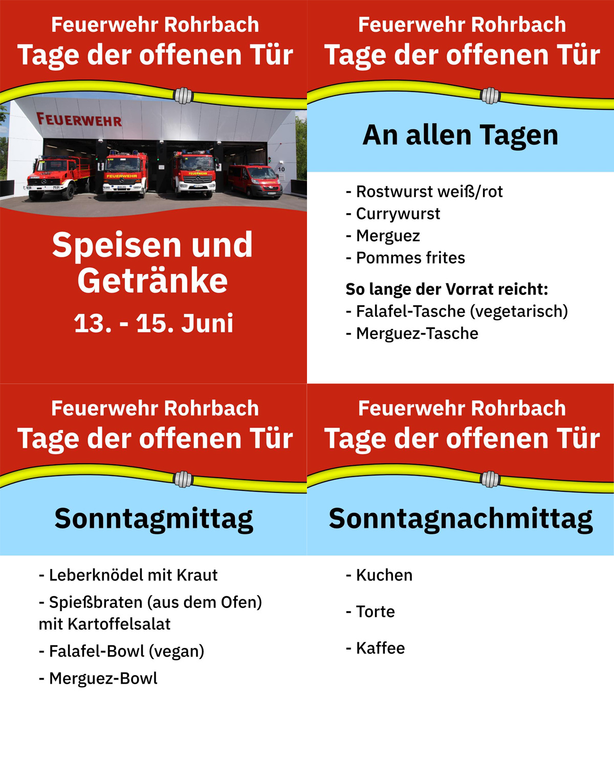 Tage der offenen Tür bei der Freiwilligen Feuerwehr Rohrbach (Saar)