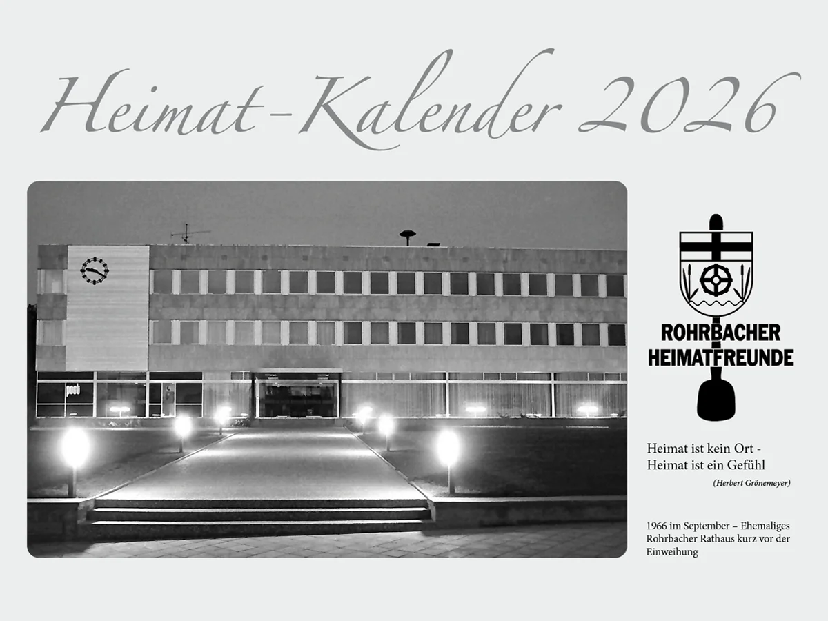 Heimatkalender 2026 der Rohrbacher Heimatfreunde
