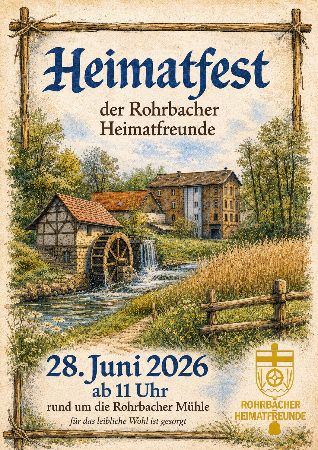 Plakat Heimatfest Rohrbacher Heimatfreunde 2026