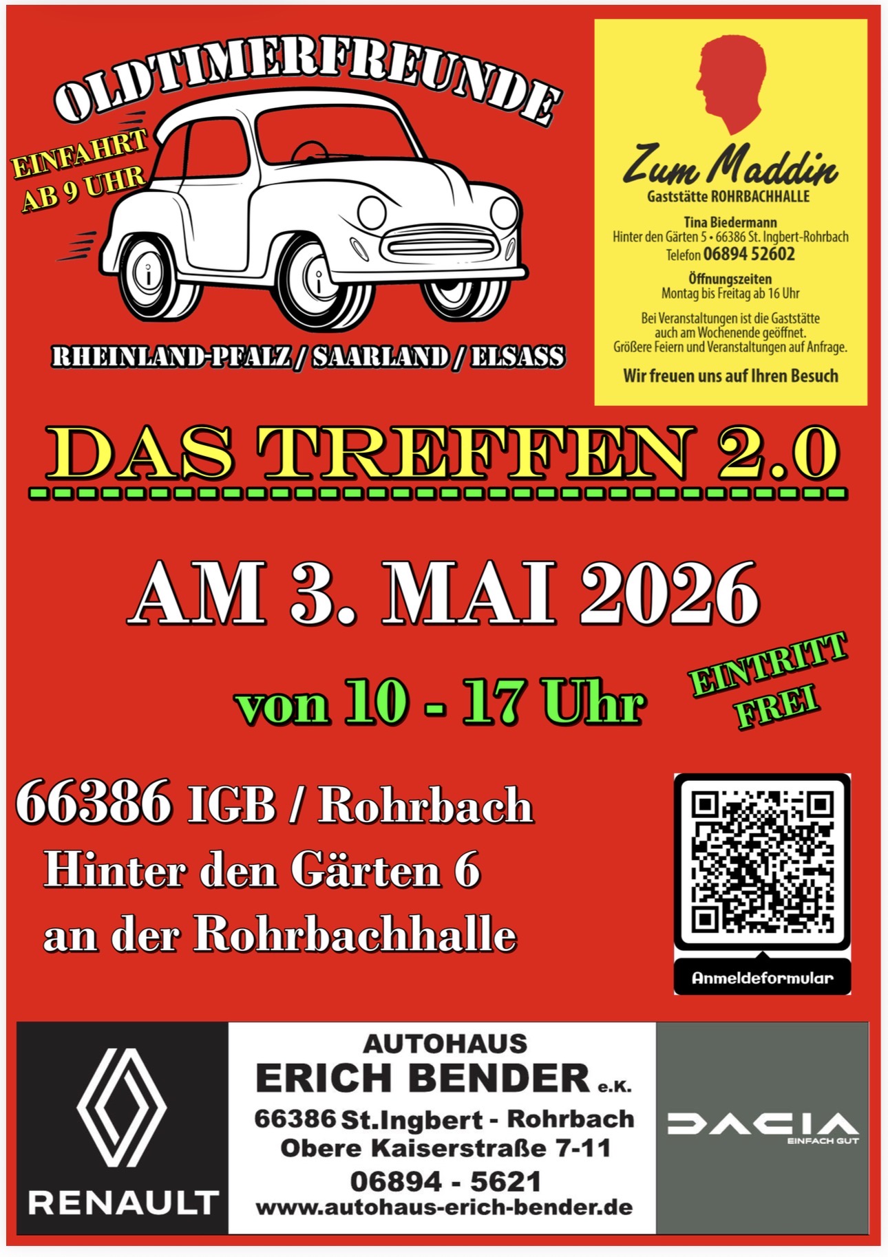 2. Oldtimertreffen in Rohrbach (Saar) 2026
