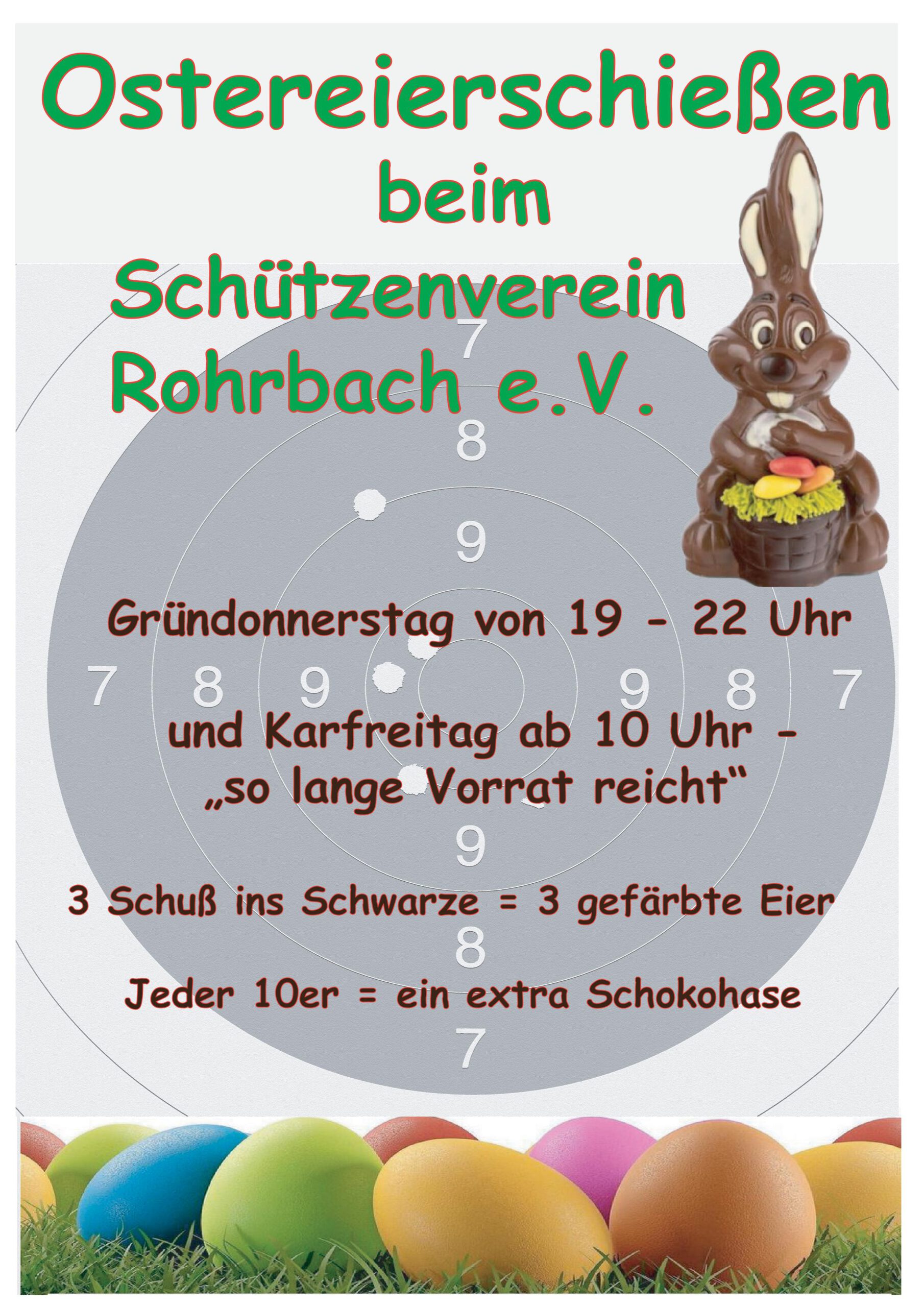 Ostereierschießen 2026 in Rohrbach (Saar)
