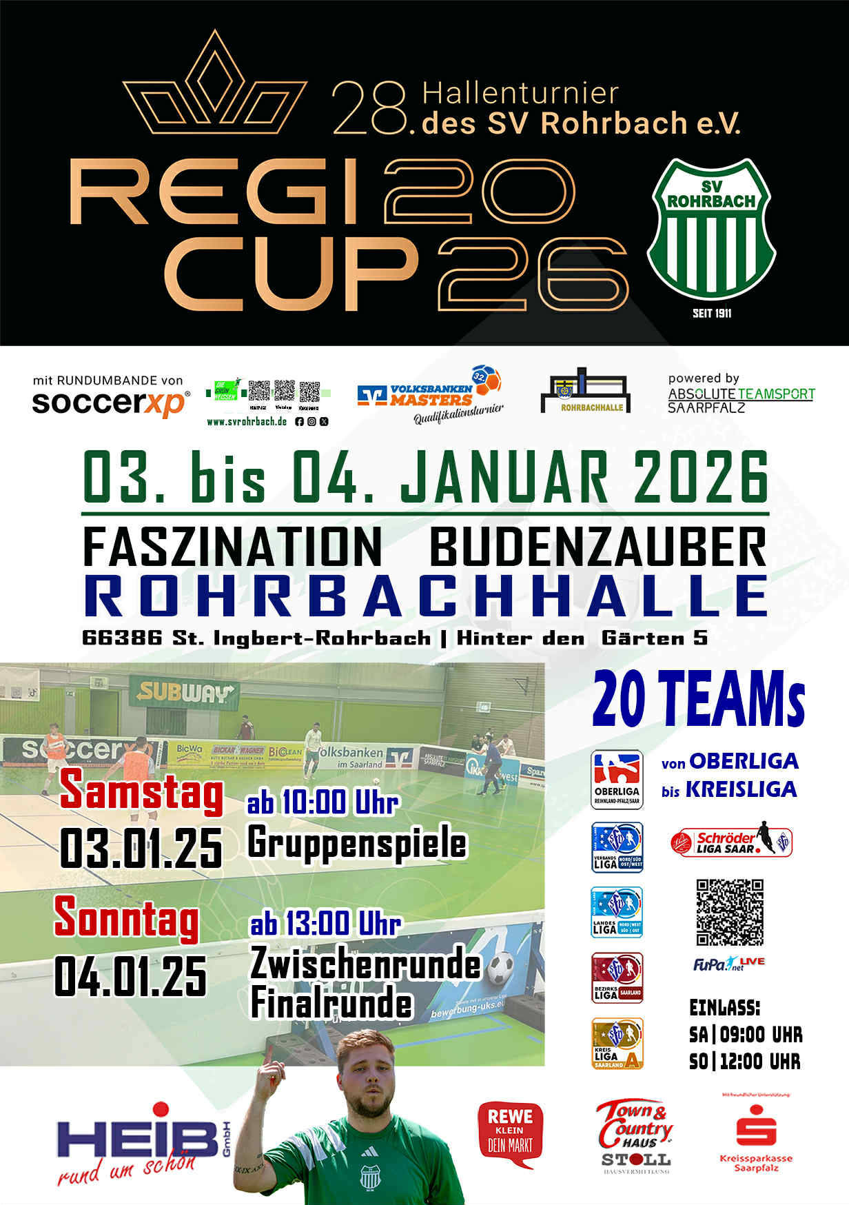 REGI Fußball-Hallenturnier 2026 in Rohrbach (Saar)