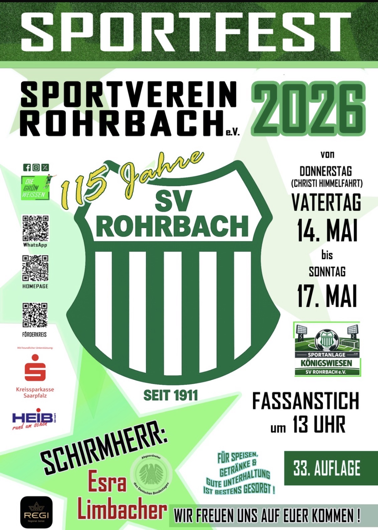 Plakat Sportfest SV Rohrbach 2026