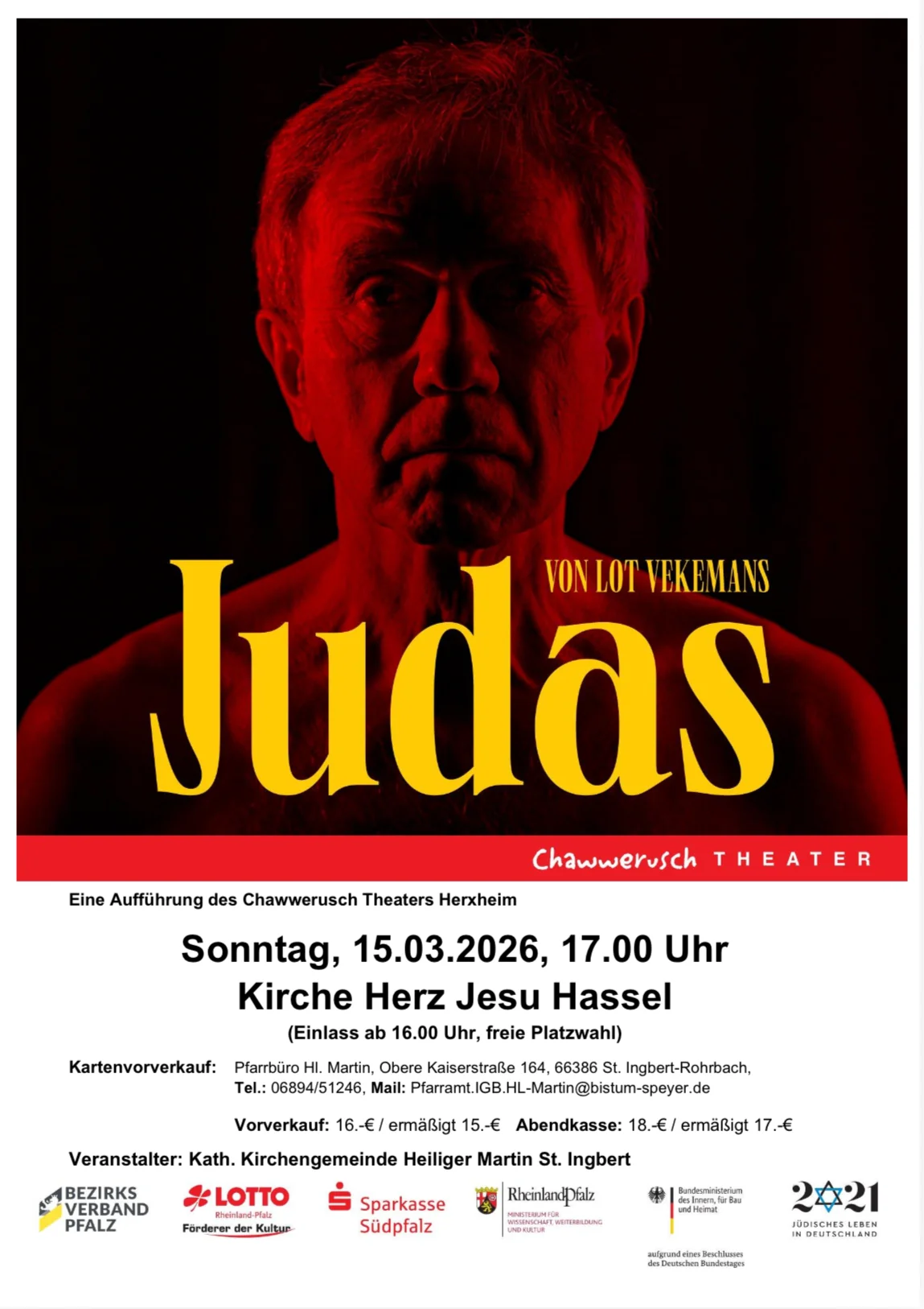 Plakat Theaterstück Judas
